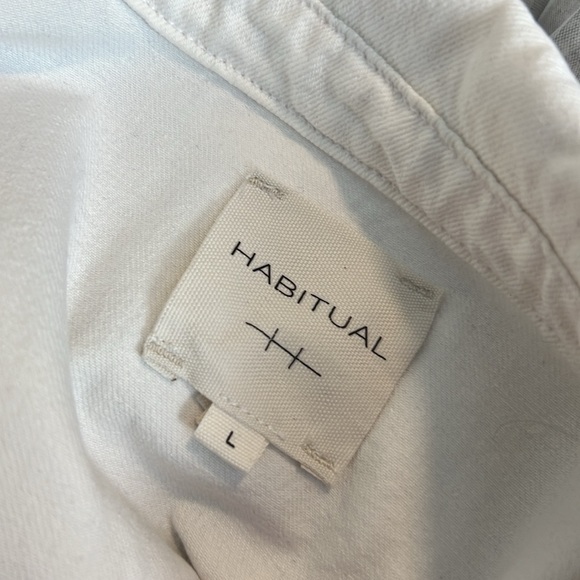 NWOT Habitual White Denim Shirt Jacket - Picture 9 of 10